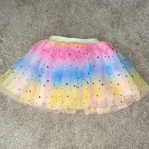 Rainbow tulle skirt